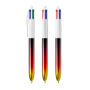 BIC® 4 Colours® Flags Collection + lanyard 4 C. Flags Collection BP LP Black/Red/Yellow_UP & RI white