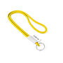 Polyester 2-kleurige koord-lanyard met full color label