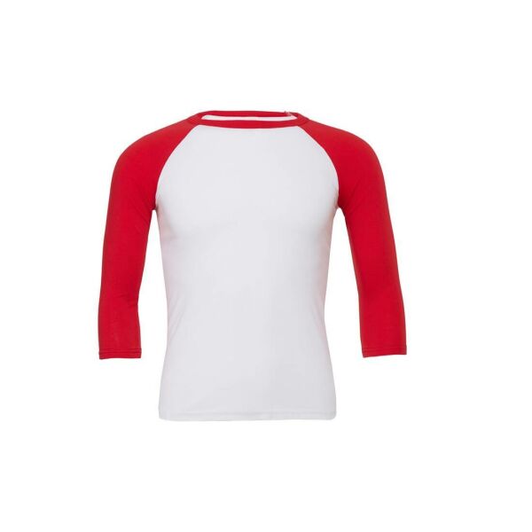 UNISEX 3/4 SLEEVE BASEBALL TEE