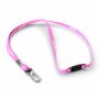 Polyester tubulaire keycord met metalen klem