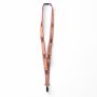 Zeefdruk lanyard van kurk en polyester