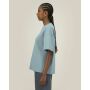 Hazener - Het unisex relaxed interlock T-shirt - Pebble Blue (XXS) Hazener - Het unisex relaxed interlock T-shirt - Pebble Blue (XXS)