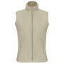 Bodywarmer van microfleece dames beige L