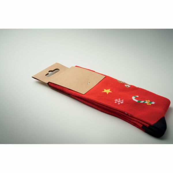 SOC LARGE - Paar kerstsokken L - Rood SOC LARGE - Paar kerstsokken L - Rood