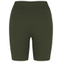 Ecologische geribde damesshort Organic Khaki L