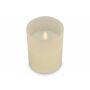 Nyelle oplaadbare LED Wax kaars in glas - Beige