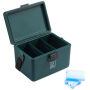 Brisby Koelbox - Frigobox - Coolbox - Auto - Lichtgewicht - Broodtrommel - 12L - 2 Gratis koelelementen van 450ml per stuk - Incl. Dividers Snijplanken - Bieropener - Flesopener - Max. 40 uur isolatie - Groen