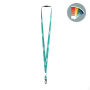Ronde polyester lanyard met metalen klem