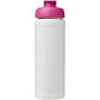 Baseline® Plus grip 750 ml sportfles met flipcapdeksel - Wit/Roze