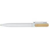 Blanca balpen van gerecycled aluminium (zwarte inkt) - Wit