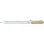 Blanca balpen van gerecycled aluminium (zwarte inkt) - Wit