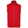 BODYWARMER IN TWEE STOFFEN Sporty Red XS