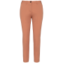 Ecologische enkellange chinobroek dames Peach 46 FR
