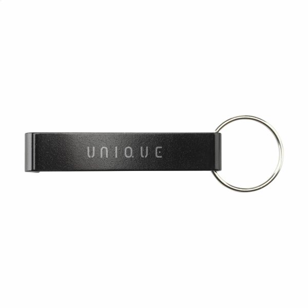 Alu Opener Phone Stand GRS Recycled - zwart Alu Opener Phone Stand GRS Recycled - zwart