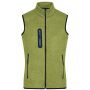 Ladies' Knitted Fleece Vest kiwi melange/royal S Ladies' Knitted Fleece Vest kiwi melange/royal S