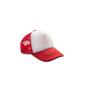DETROIT 1/2 MESH TRUCKERS CAP, RED/WHITE, One size, RESULT