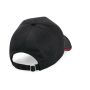 AUTHENTIC 5 PANEL CAP - PIPED PEAK, BLACK/CLASSIC RED, One size, BEECHFIELD