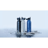 Avira Ara RCS recycled staal fliptop water fles 500ML, zilver