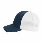 E-Flex Organic Trucker Cap - Navy/Wit