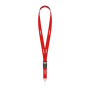 Afneembare polyester lanyard in Pantone-kleur met zeefdruk en ovale haak Afneembare polyester lanyard in Pantone-kleur met zeefdruk en ovale haak