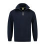 L&S Sweater Zip 296c Dark Navy-2XL