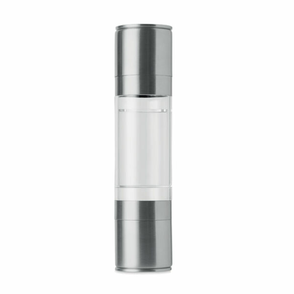 MOLIN - 2-in-1 zout- en pepermolen - Zilver MOLIN - 2-in-1 zout- en pepermolen - Zilver
