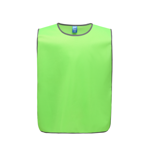 Personalisatie veiligheidshesje met reflecterende rand Lime L/XL Personalisatie veiligheidshesje met reflecterende rand Lime L/XL