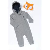 Babypakje met capuchon Oxford Grey / Navy 6M