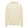 IQONIQ Yengo recycled katoen hoodie met steekzakken, cream yellow (L)