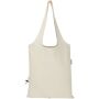 Madras Blend 140 g/m² GRS-gecertificeerde, gerecyclede, opvouwbare katoenen draagtas, 7 liter - Natuur Madras Blend 140 g/m² GRS-gecertificeerde, gerecyclede, opvouwbare katoenen draagtas, 7 liter - Natuur