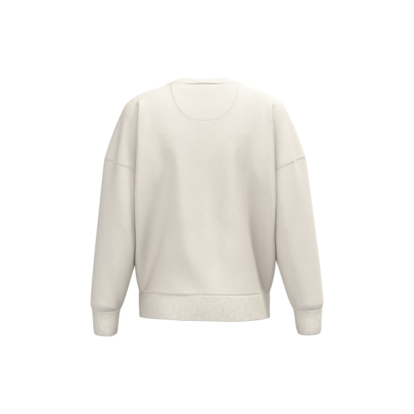 Ecologische dames sweater met ronde hals en afhangende mouwen Ivory XL Ecologische dames sweater met ronde hals en afhangende mouwen Ivory XL