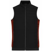 black/red melange