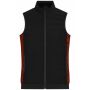 Ladies' Padded Hybrid Vest black/red melange S