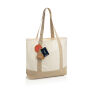 SHOP LOCAL AWARE™ recycled cotton 350gsm Tote bag, gebroken wit SHOP LOCAL AWARE™ recycled cotton 350gsm Tote bag, gebroken wit