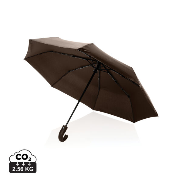 KENTO URBAN 21'' AWARE™ 190T RPET auto open-/sluitparaplu, bruin KENTO URBAN 21'' AWARE™ 190T RPET auto open-/sluitparaplu, bruin