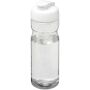 H2O Active® Eco Base 650 ml sportfles met kanteldeksel - Transparant/Wit