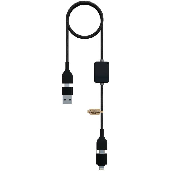 SCX.design C32 60 W switch oplaadkabel met oplichtend logo - Zwart SCX.design C32 60 W switch oplaadkabel met oplichtend logo - Zwart