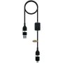 SCX.design C32 60 W switch oplaadkabel met oplichtend logo - Zwart