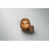 PUMKIN - Vanille plantaardige waskaars - Bruin