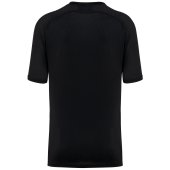Tweekleurig padel-T-shirt met raglanmouwen voor heren Black S