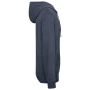 Ecologische badstof sweater met rits en capuchon Navy Blue XS
