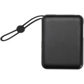 Acrux tabletpowerbank van 10.000 mAh 35 W met ingebouwde Type-C kabel van gerecycled plastic - Zwart