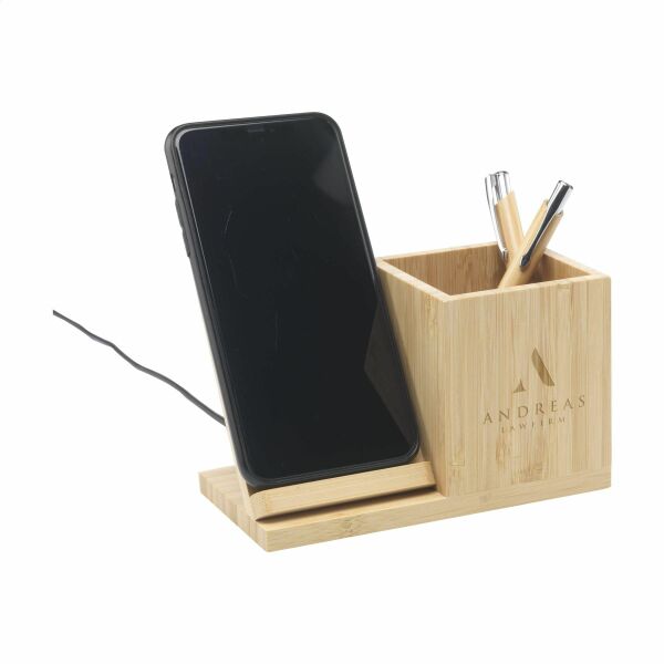 Bamboo Boss 15W Ladestation/Stifthalter - bambus Bamboo Boss 15W Ladestation/Stifthalter - bambus