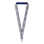 Polyester keycord met reflecterende overlay Polyester keycord met reflecterende overlay
