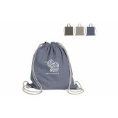 Drawstring rugzak gerecycled katoen 140g/m² 38x42cm - Combinatie