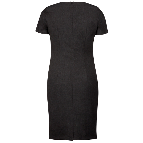 Jurk met korte mouwen Anthracite Heather 34 FR Jurk met korte mouwen Anthracite Heather 34 FR