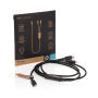 Terra 100W RCS Dual USB-C oplaadkabel, zwart, grijs