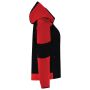 Softshell Capuchon Bicolor Redefined Dames 406119 Black-Brightred XXL