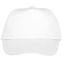 Feniks 5 panel kinder cap - Wit