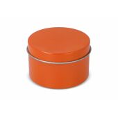 Kirtan plantaardige geurkaars in groot gerecycled blik - Oranje